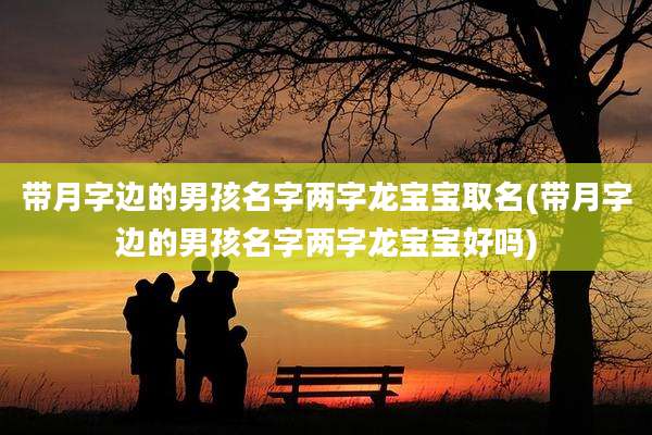 带月字边的男孩名字两字龙宝宝取名(带月字边的男孩名字两字龙宝宝好吗)