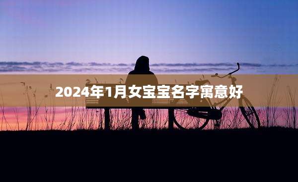 2024年1月女宝宝名字寓意好