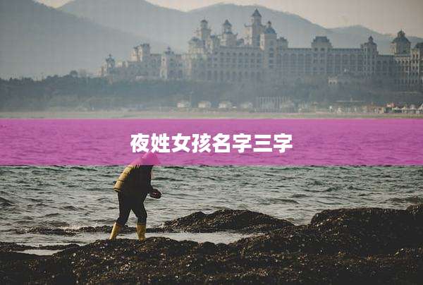 夜姓女孩名字三字