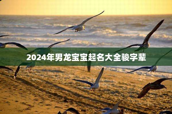 2024年男龙宝宝起名大全骏字辈