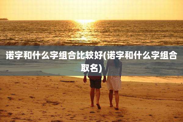 诺字和什么字组合比较好(诺字和什么字组合取名)