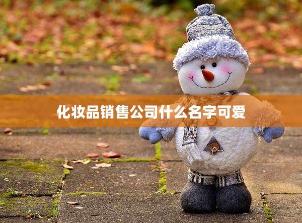 化妆品销售公司什么名字可爱