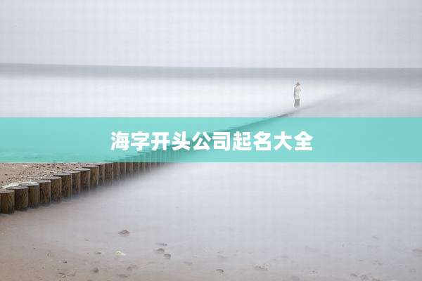 海字开头公司起名大全