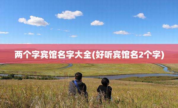 两个字宾馆名字大全(好听宾馆名2个字)