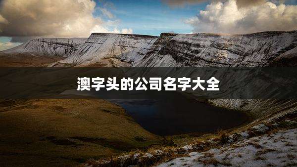 澳字头的公司名字大全