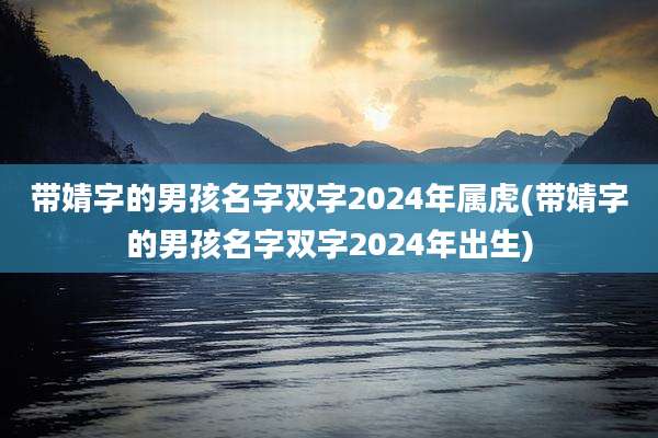 带婧字的男孩名字双字2024年属虎(带婧字的男孩名字双字2024年出生)