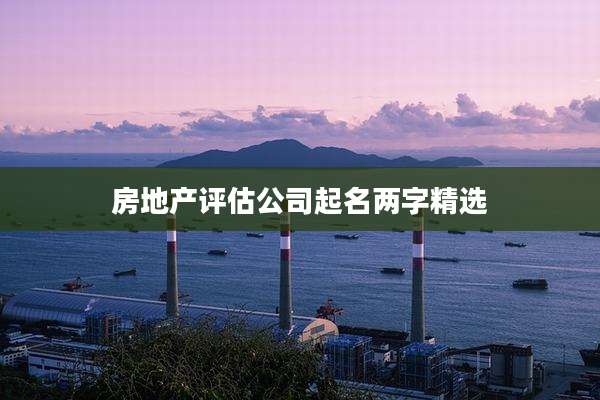 房地产评估公司起名两字精选