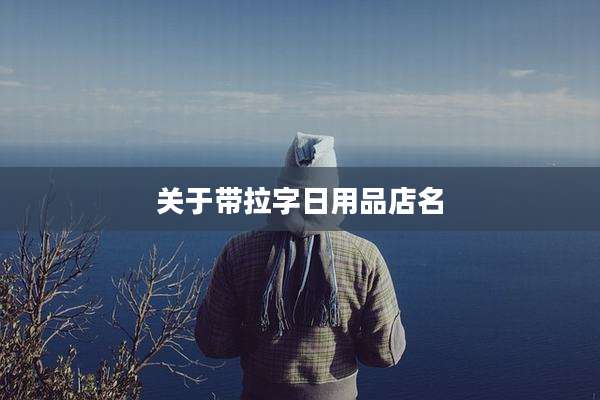 关于带拉字日用品店名
