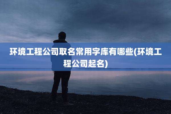 环境工程公司取名常用字库有哪些(环境工程公司起名)