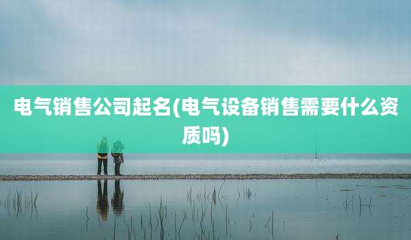 电气销售公司起名(电气设备销售需要什么资质吗)