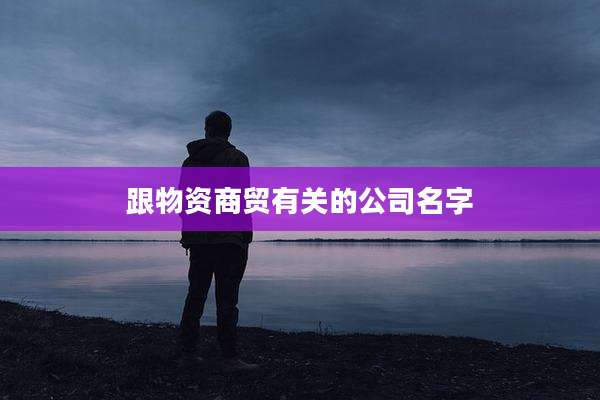 跟物资商贸有关的公司名字