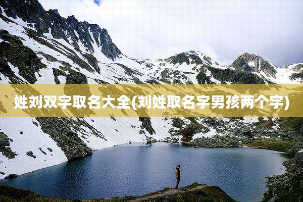 姓刘双字取名大全(刘姓取名字男孩两个字)