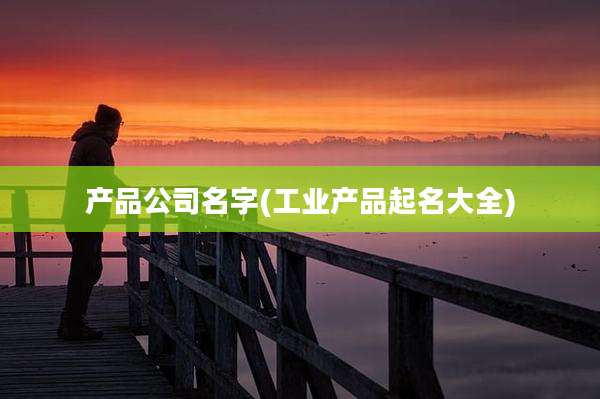产品公司名字(工业产品起名大全)