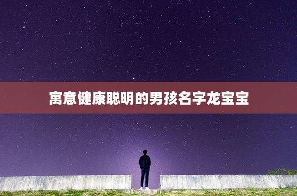 寓意健康聪明的男孩名字龙宝宝