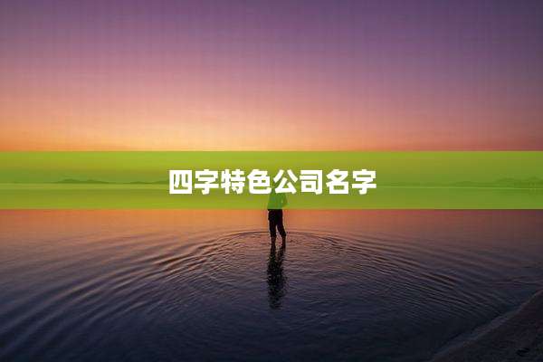 四字特色公司名字
