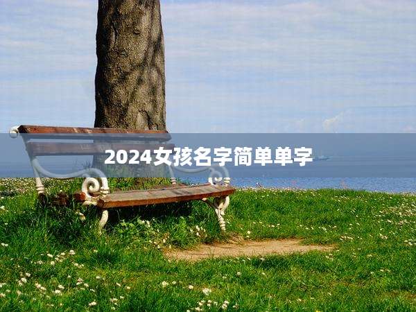 2024女孩名字简单单字