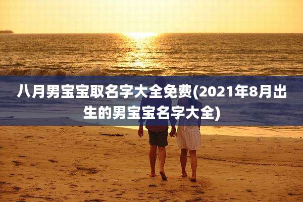 八月男宝宝取名字大全免费(2021年8月出生的男宝宝名字大全)