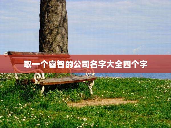 取一个睿智的公司名字大全四个字