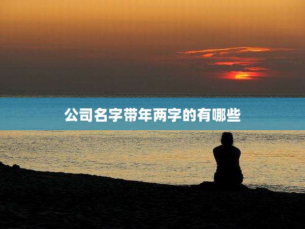 公司名字带年两字的有哪些