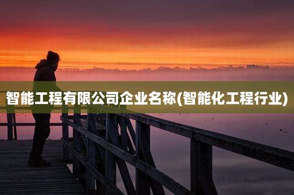 智能工程有限公司企业名称(智能化工程行业)