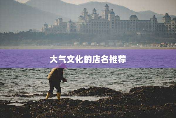 大气文化的店名推荐