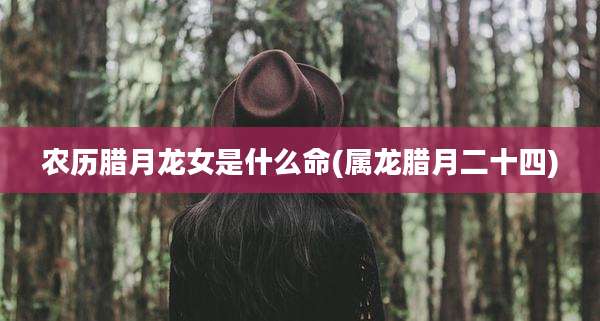 农历腊月龙女是什么命(属龙腊月二十四)