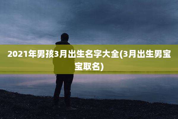 2021年男孩3月出生名字大全(3月出生男宝宝取名)