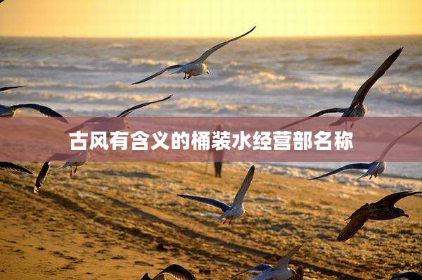 古风有含义的桶装水经营部名称