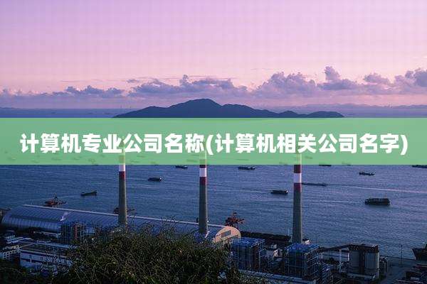 计算机专业公司名称(计算机相关公司名字)