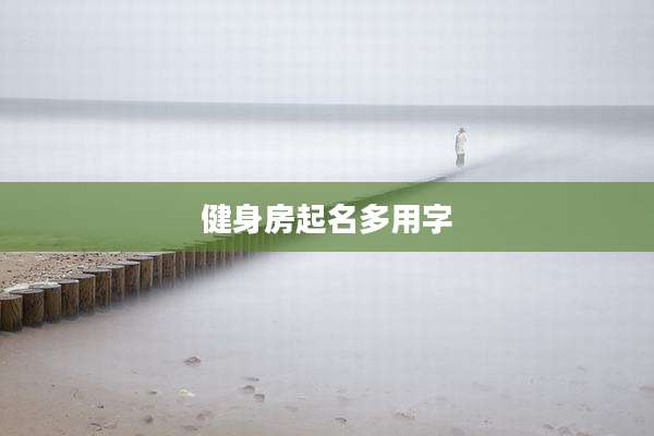 健身房起名多用字