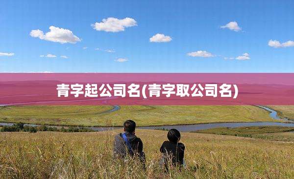 青字起公司名(青字取公司名)