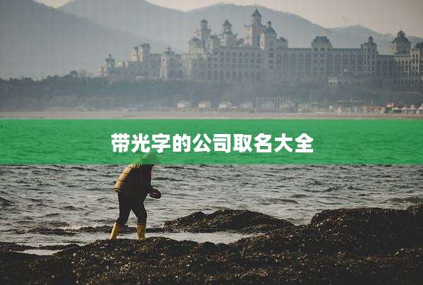 带光字的公司取名大全