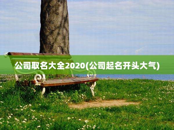 公司取名大全2020(公司起名开头大气)