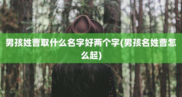男孩姓曹取什么名字好两个字(男孩名姓曹怎么起)
