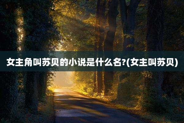 女主角叫苏贝的小说是什么名?(女主叫苏贝)