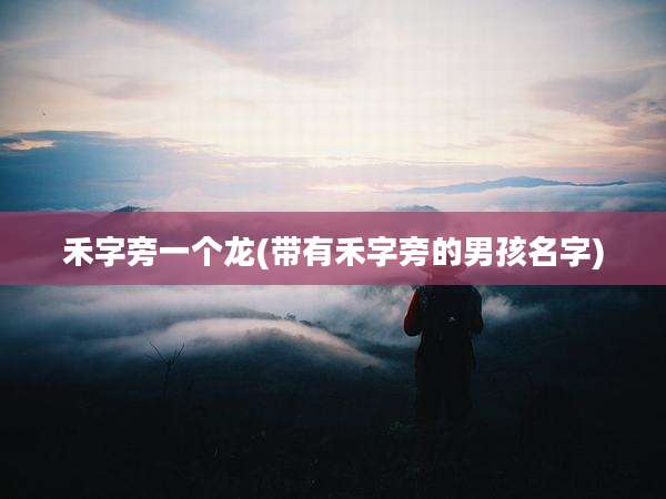 禾字旁一个龙(带有禾字旁的男孩名字)