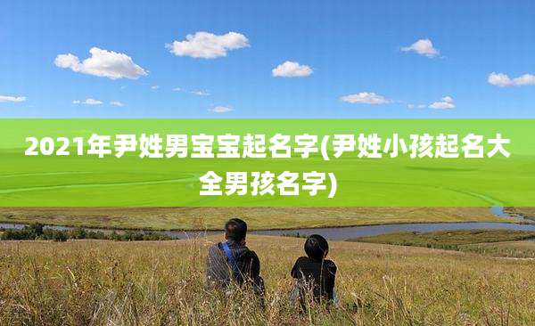 2021年尹姓男宝宝起名字(尹姓小孩起名大全男孩名字)