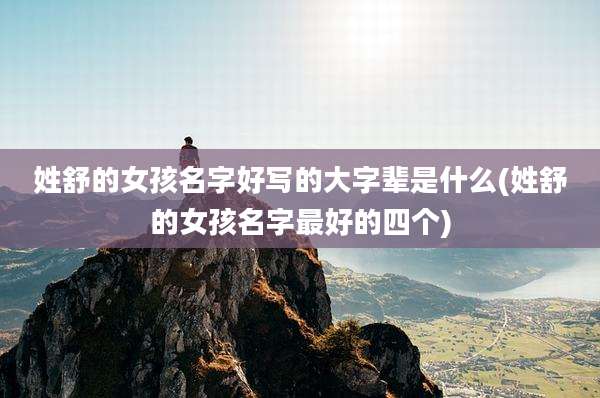 姓舒的女孩名字好写的大字辈是什么(姓舒的女孩名字最好的四个)