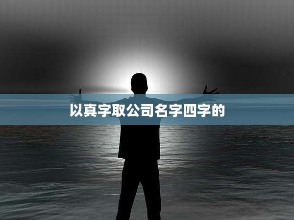 以真字取公司名字四字的