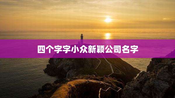 四个字字小众新颖公司名字
