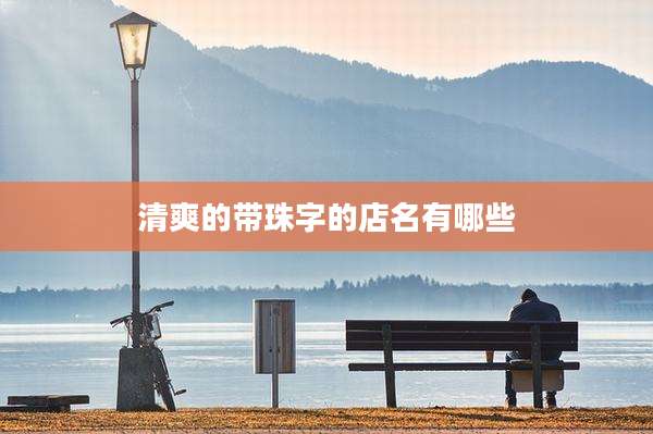 清爽的带珠字的店名有哪些