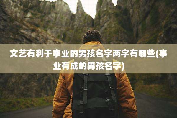 文艺有利于事业的男孩名字两字有哪些(事业有成的男孩名字)