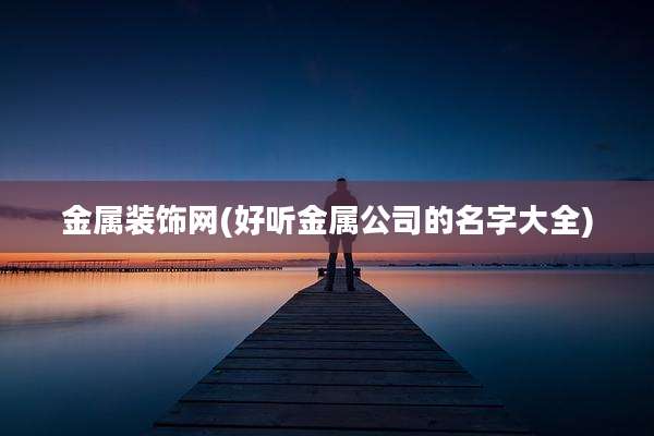 金属装饰网(好听金属公司的名字大全)