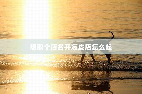 想取个店名开凉皮店怎么起