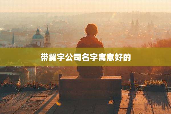 带翼字公司名字寓意好的