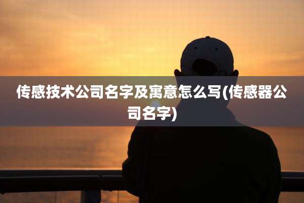 传感技术公司名字及寓意怎么写(传感器公司名字)
