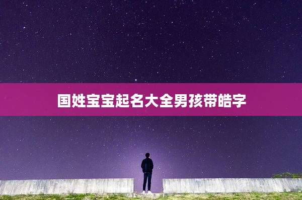 国姓宝宝起名大全男孩带皓字