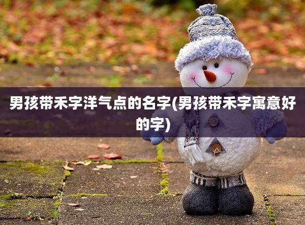 男孩带禾字洋气点的名字(男孩带禾字寓意好的字)