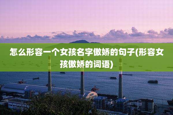 怎么形容一个女孩名字傲娇的句子(形容女孩傲娇的词语)