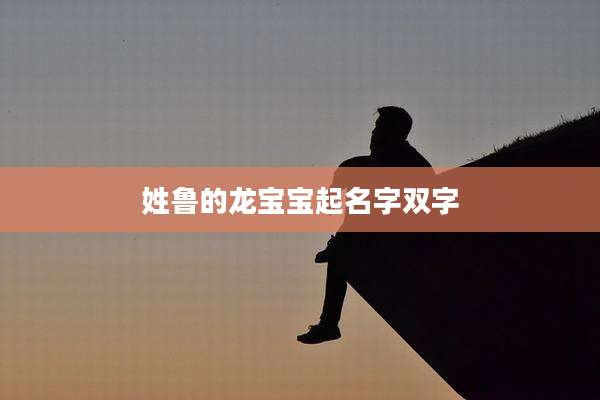 姓鲁的龙宝宝起名字双字